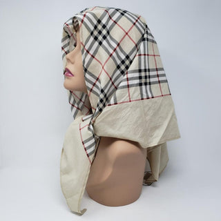 Burberry Beige Nova Check Print Cotton Scarf