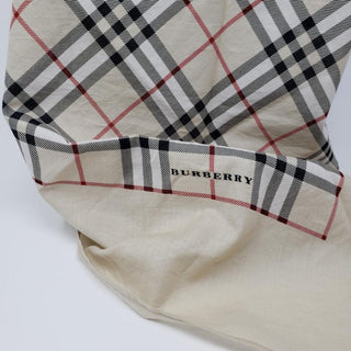 Burberry Beige Nova Check Print Cotton Scarf