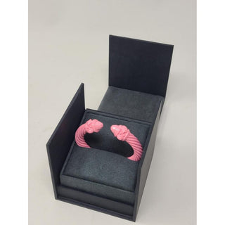 David Yurman mate pink Aluminum wide Renaissance cable cuff