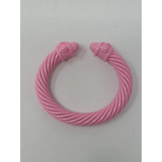 David Yurman mate pink Aluminum wide Renaissance cable cuff