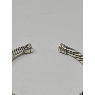 David Yurman Sterling Silver 14k gold Crossover classic cable cuff