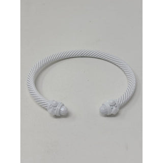 David Yurman White Aluminum Renaissance Cable Cuff