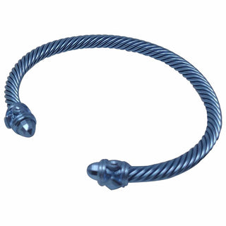 David Yurman Light Blue Aluminium Renaissance Classic Cable Bracelet