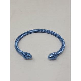 David Yurman Light Blue Aluminium Renaissance Classic Cable Bracelet