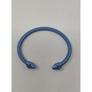 David Yurman Light Blue Aluminium Renaissance Classic Cable Bracelet