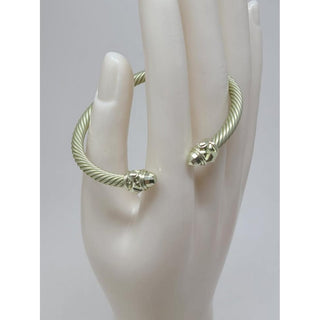 David Yurman light green aluminum Renaissance cable cuff