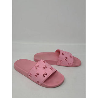 Pink rubber Gucci Double G logo sandals 39 sz