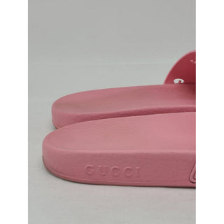 Pink rubber Gucci Double G logo sandals 39 sz