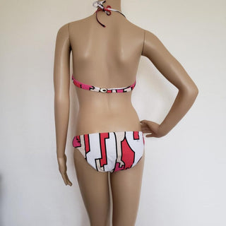 Emilio Pucci Pink Multicolor Signature Print Swimsuit 44 IT