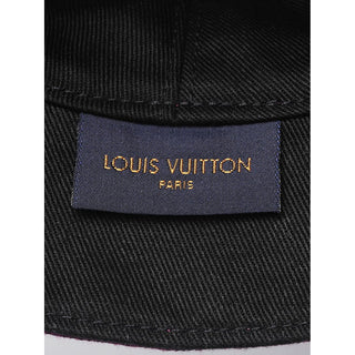 Louis Vuitton LV Monogram Embroidered Purple Cotton Hat M sz