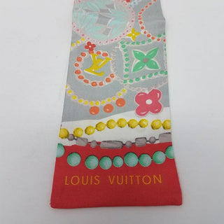 Louis Vuitton Grey multicolor LV Monogram Silk Bandeau