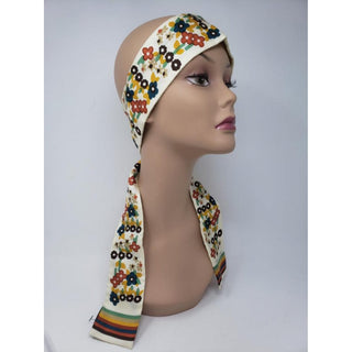 Louis Vuitton white multicolor LV Monogram Silk Bandeau