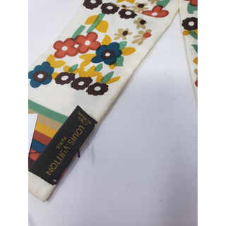 Louis Vuitton white multicolor LV Monogram Silk Bandeau