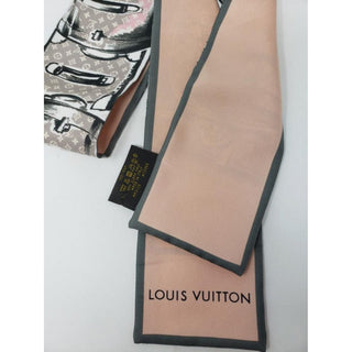 Louis Vuitton light pink multicolor LV Monogram Silk Bandeau