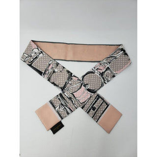 Louis Vuitton light pink multicolor LV Monogram Silk Bandeau