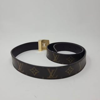 Louis Vuitton multicolor brown LV Monogram belt 85 cm