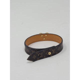 Louis Vuitton Essential V brown Monogram bracelet 17 sz