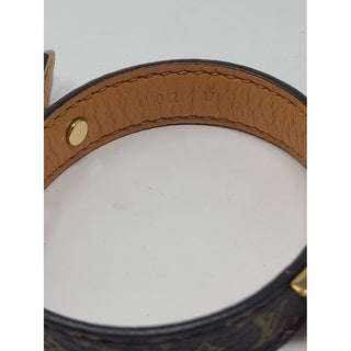 Louis Vuitton Essential V brown Monogram bracelet 17 sz