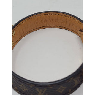 Louis Vuitton Essential V brown Monogram bracelet 17 sz