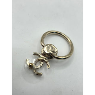 Chanel Gold-tone 2022 Faux Pearl Interlocking CC Drop Earrings