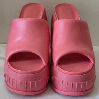 Fendi Pink Platform Wedge Sandals 40 sz