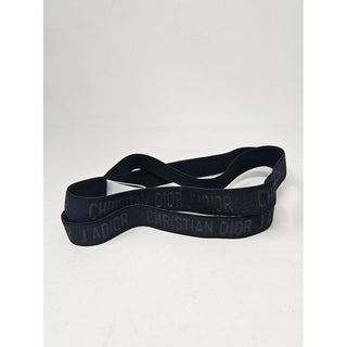 Cute Dior Black Elastic J'Adior Monogram Headband