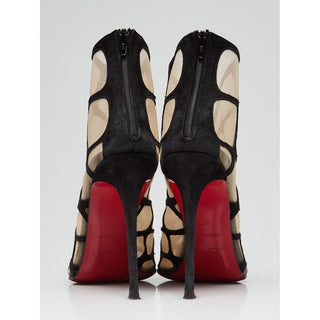 Christian Louboutin Black Suede Araknene Ankle booties 36 EU