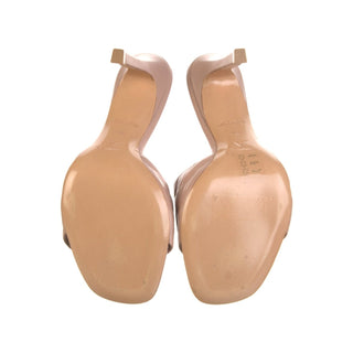 Louis Vuitton Beige LV Monogram Leather Slides 40 sz