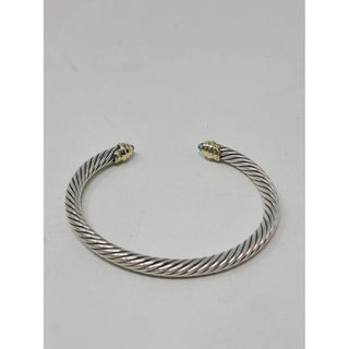 David Yurman Sterling Silver Topaz Cable Classic Cuff