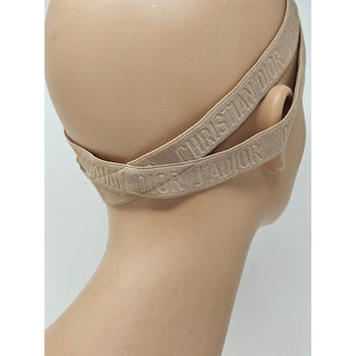 Dior Beige Elastic J'Adior Monogram Print Headband L sz