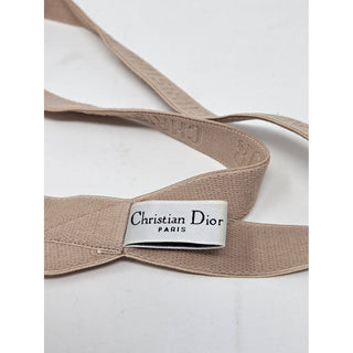 Dior Beige Elastic J'Adior Monogram Print Headband L sz