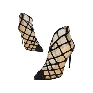 Christian Louboutin Black Suede Araknene Ankle booties 36 EU