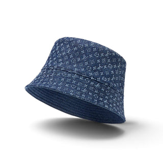 Authentic Louis Vuitton LV Monogram Denim Icon Bucket Hat M sz