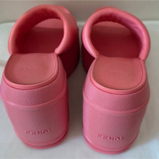 Fendi Pink Platform Wedge Sandals 40 sz