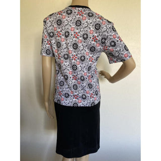 NEW AUTH Louis Vuitton Black multicolor LV Monogram cotton t-shirt XS