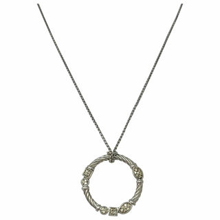 AUTH NEW David Yurman Sterling Silver Diamond Confetti Necklace