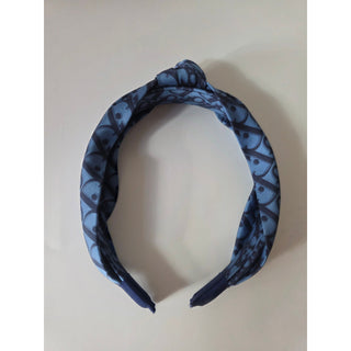 Authentic Christian Dior Blue Oblique Twist Logo Headband