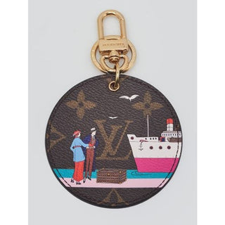 Authentic Louis Vuitton LV Monogram Illustre Key Holder Charm