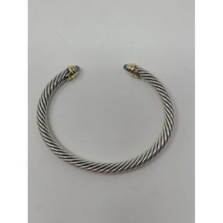 David Yurman Sterling Silver Topaz Cable Classic Cuff
