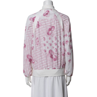 Authentic Christian Dior 2005 Pink Logo Graphic Bomber Jacket M
