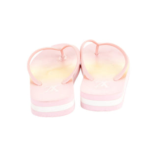 Authentic Louis Vuitton Pink Rubber Flip Flops – Logo Straps, IT 38
