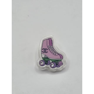 Chanel Multicolor 2024 Resin Strass CC Roller Skate Brooch
