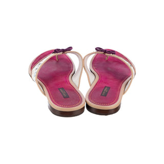 Authentic Louis Vuitton 2005 Multicolore LV Monogram Flip Flops 40 sz