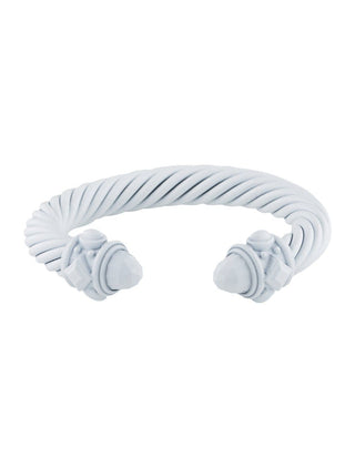 DAVID YURMAN white Aluminum Renaissance Cable Cuff Bracelet