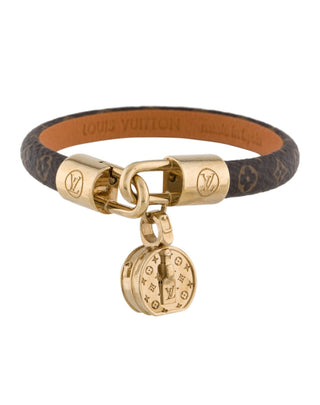 Louis Vuitton Brown LV Charm Tribute Bracelet