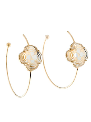 Louis Vuitton Gold-tone A La Folie Hoop Earrings