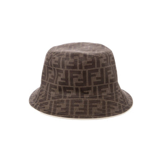 Authentic Fendi FF Zucca Reversible Bucket Hat – Brown Coated Canvas Size S (58)