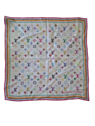 Louis Vuitton x Takashi Murakami LV Monogram Silk Scarf