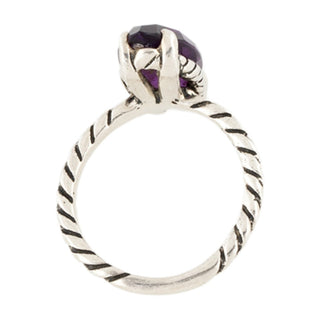 Authentic David Yurman Amethyst Color Classics Ring – Sterling Silver, 6.5