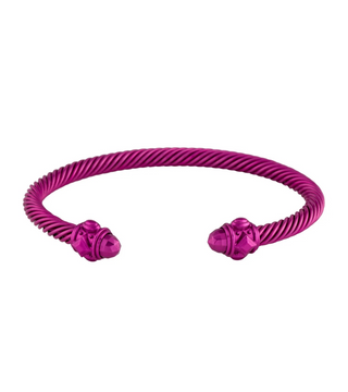 David Yurman Pink Aluminium Renaissance Classic Cable Bracelet